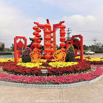 节日花坛-春节